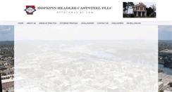 Desktop Screenshot of hopkinslawfirm.com