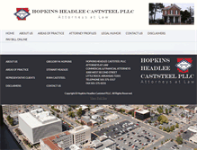 Tablet Screenshot of hopkinslawfirm.com